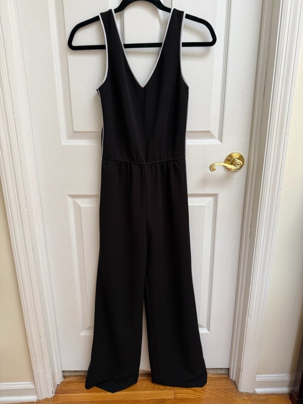 Aqua Black & White Jumpsuit